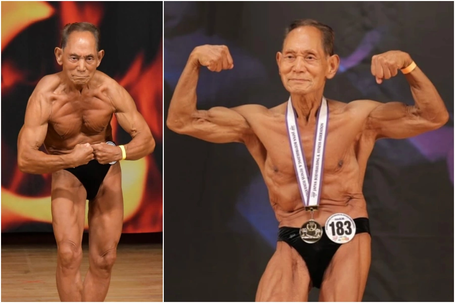 Hình minh họa: Cụ ông Nhật Bản 90 tuổi chinh phục danh hiệu vô địch thể hình thứ 19