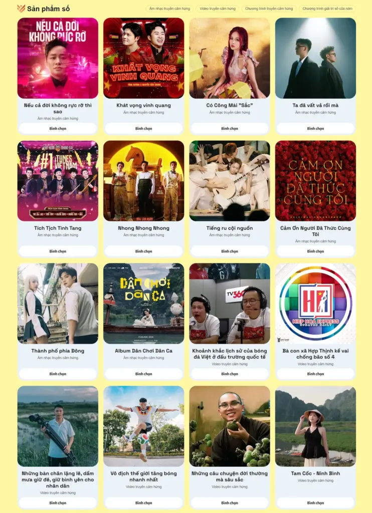 Hình minh họa: Còn hai ngày bình chọn vòng sơ loại Vietnam iContent Awards 2026