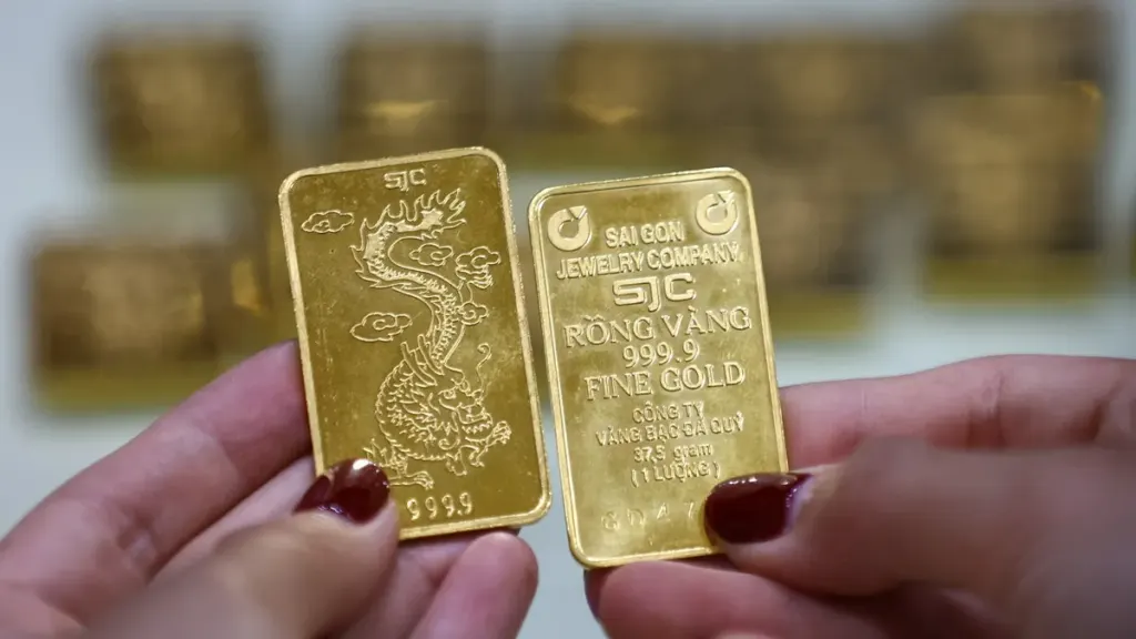 Hình minh họa: Giá vàng miếng xuống mức thấp nhất hơn hai tháng