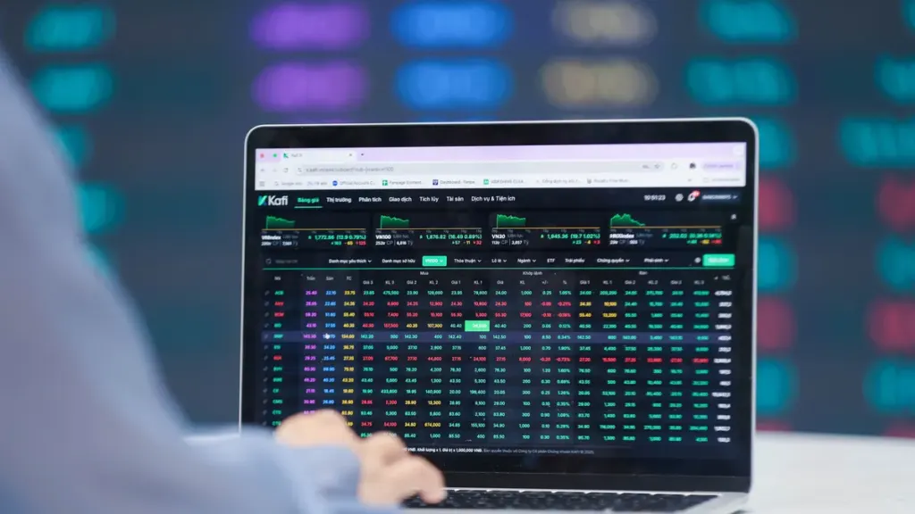Hình minh họa: VN-Index tăng gần 47 điểm