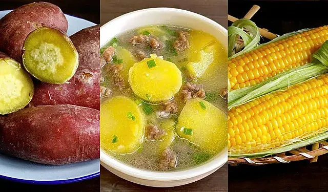 Khoai lang, khoai tây hay ngô giúp no lâu hơn?