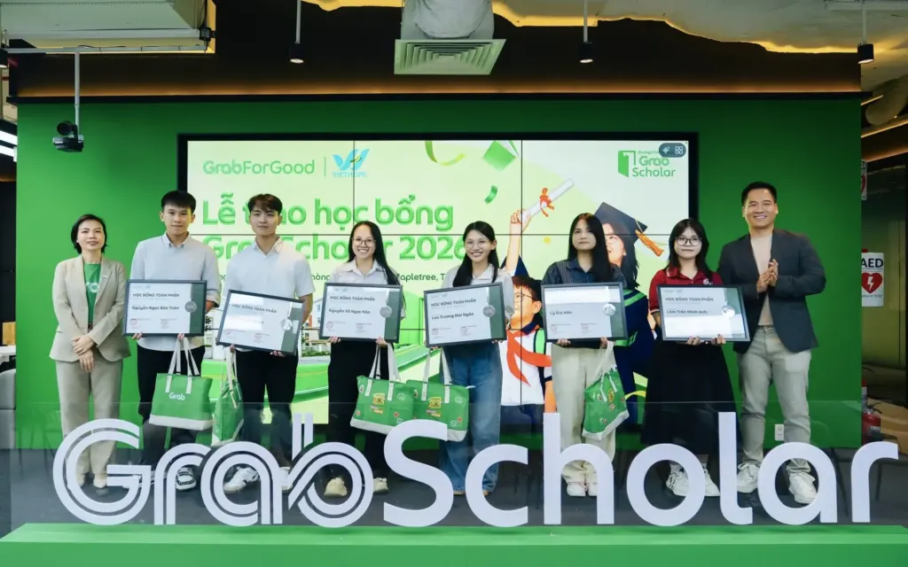 Hình minh họa: GrabScholar mùa hai trao hơn 300 suất học bổng