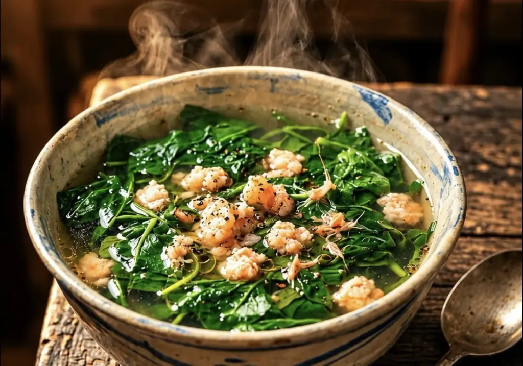 Hình minh họa: Cách nấu canh rau tập tàng xanh trong, ngọt nước – Báo VnExpress Cooking