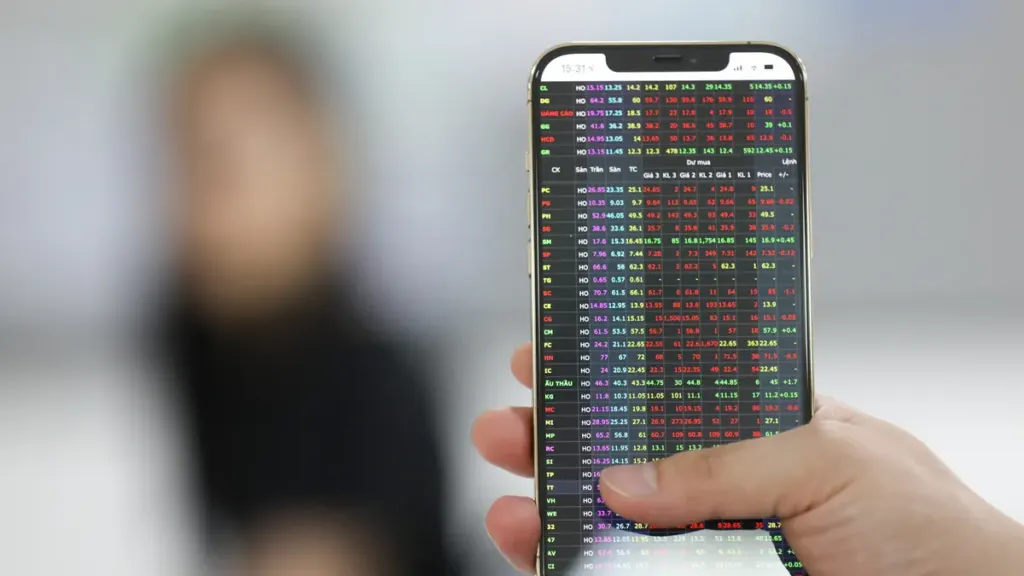 Hình minh họa: VN-Index xuống thấp nhất hai tháng