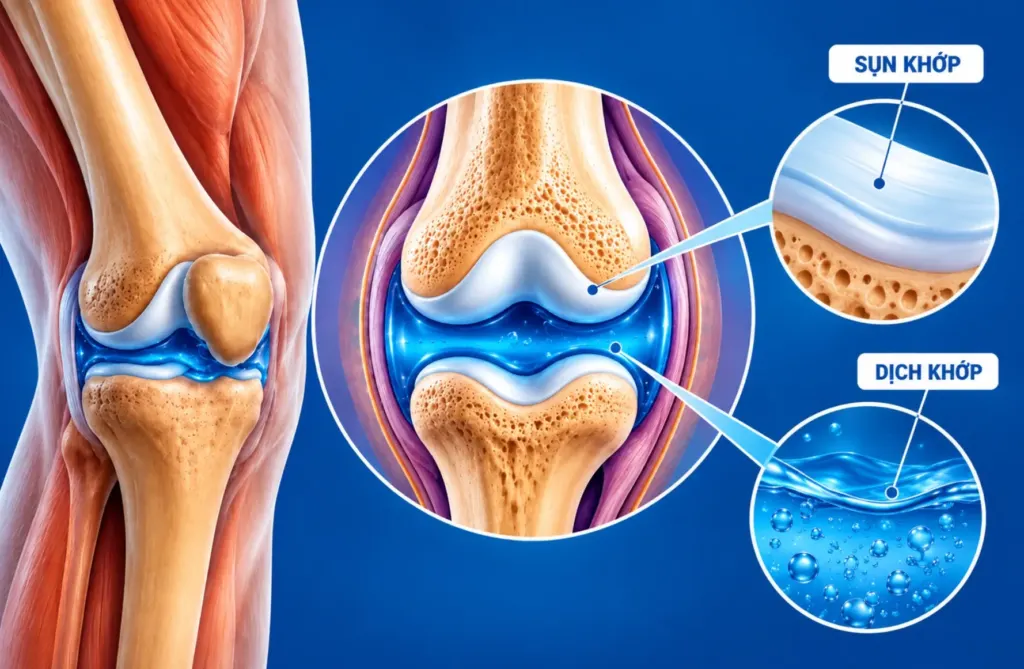 Hình minh họa: Sụn khớp được nuôi dưỡng như thế nào