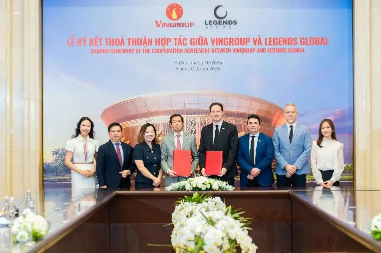 Hình minh họa: Vingroup hợp tác Legends Global vận hành sân vận động 135.000 chỗ