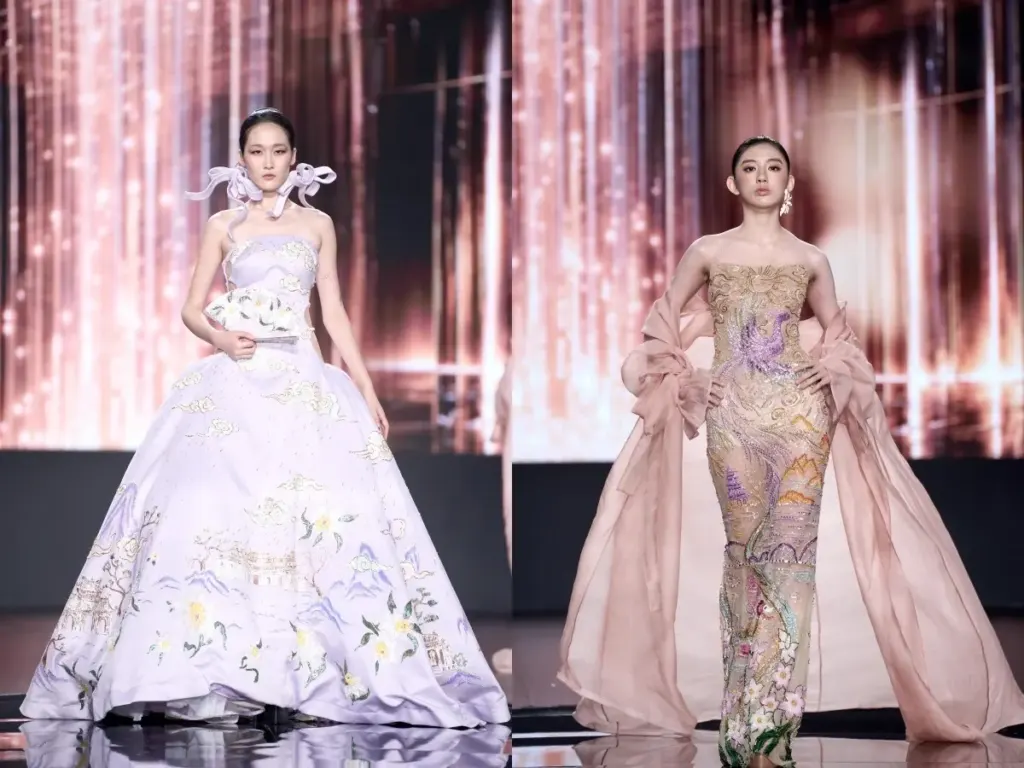 Hình minh họa: ‘Vũ điệu mưa Huế’ trên sàn diễn