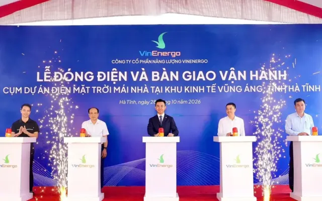 VinEnergo vận hành điện mặt trời kết hợp pin lưu trữ tại Hà Tĩnh