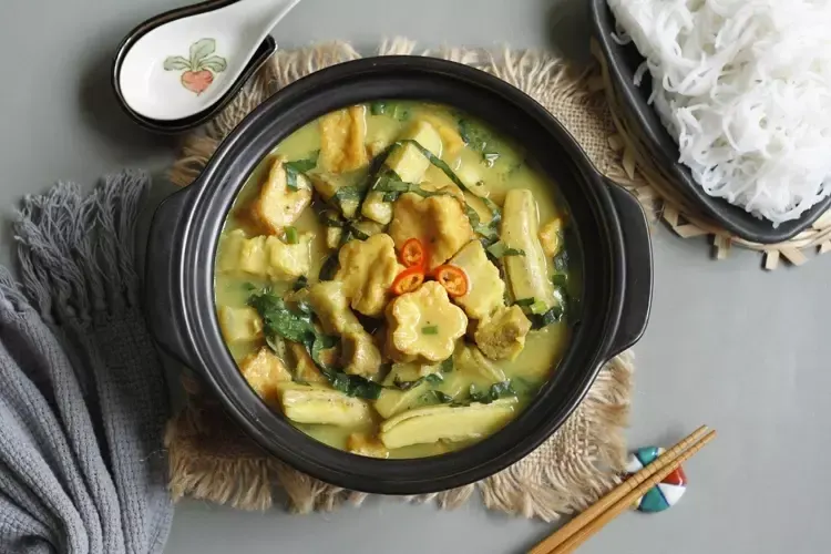 Hình minh họa: Công thức món ba chỉ om chuối đậu