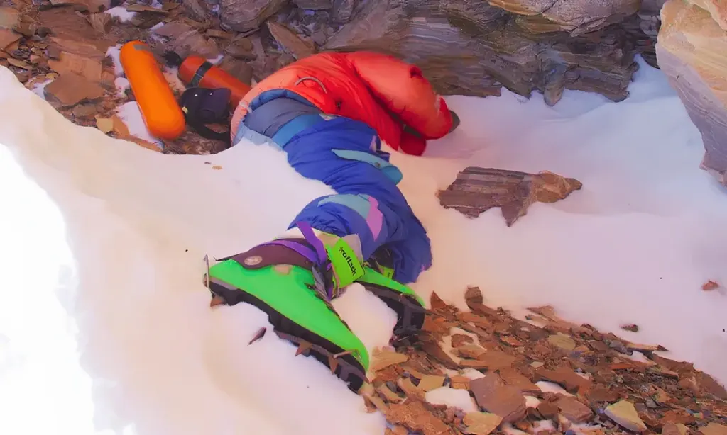 Hình minh họa: Video chưa từng tiết lộ về người mệnh danh ‘Giày Xanh’ trên Everest