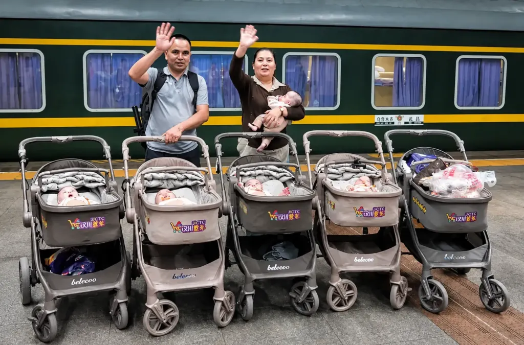 Hình minh họa: Chuyến tàu 3.500 km của cặp vợ chồng sinh 5