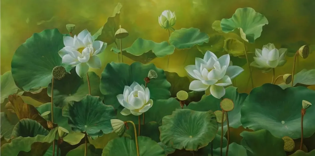 Hình minh họa: Tranh đồng quê bị nhầm với ảnh chụp