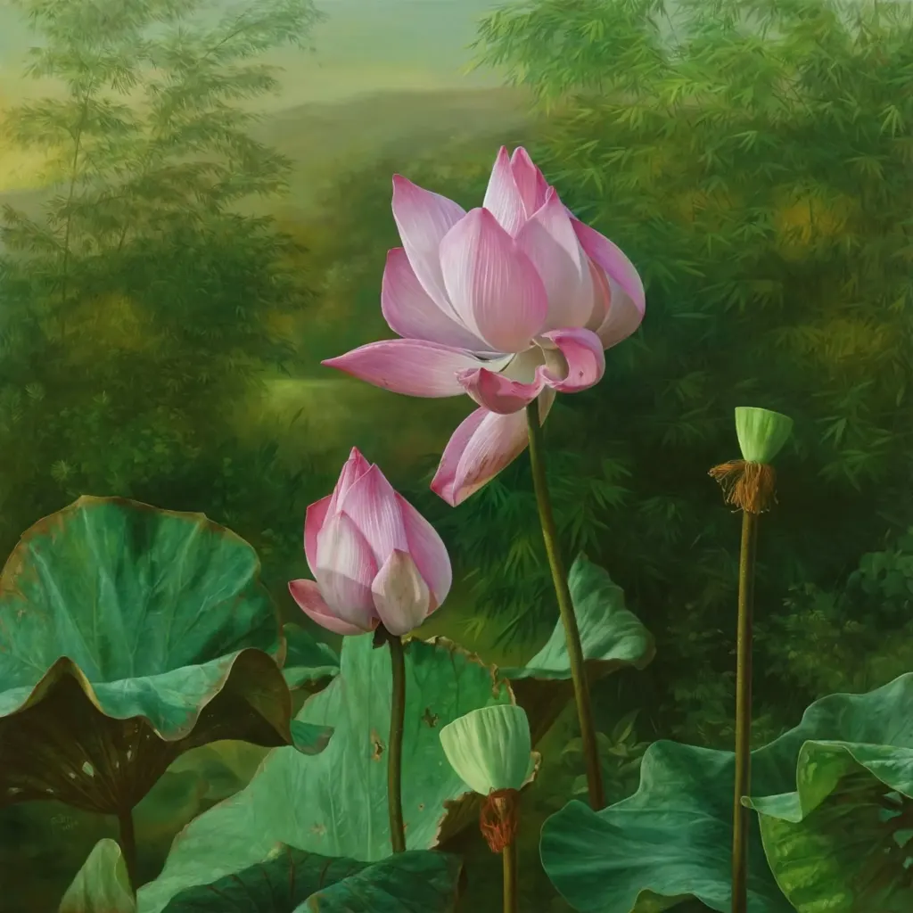Hình minh họa: Tranh đồng quê bị nhầm với ảnh chụp