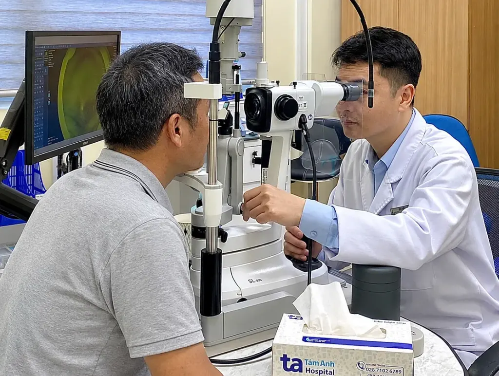 Hình minh họa: Giảm thị lực hai mắt sau điều trị lao