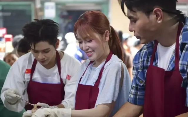 Lê Dương Bảo Lâm, Cheng, Puka học làm dim sum