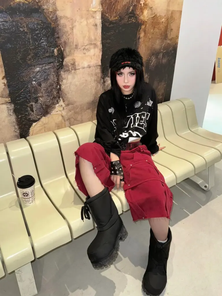 Hình minh họa: Cách phối đồ của thí sinh The Face cao 1,48 m