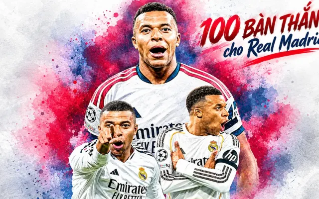 100 bàn của Mbappe cho Real